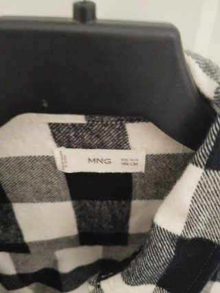 Camisa cuadros Mango Talla 13-14