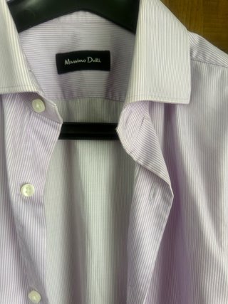 Camisa Massimo Dutti Morada Caballero