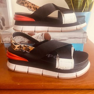 Sandalias Gioseppo Talla 38 Negras Naranja