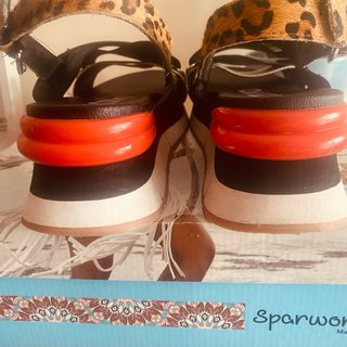 Sandalias Gioseppo Talla 38 Negras Naranja