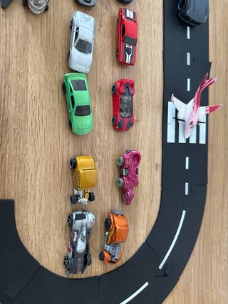 Pack coches y carretera de goma