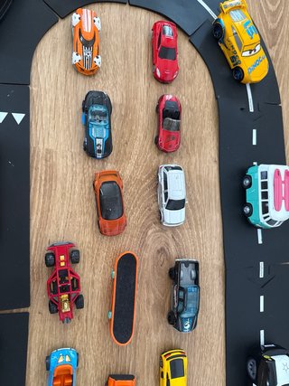 Pack coches y carretera de goma