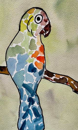 Acuarela original Inma Torres 18x26