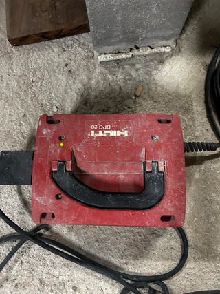 Amoladora Hilti DGH 150 con adaptador