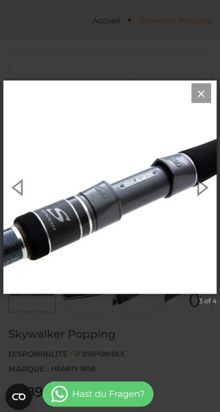 Caña de pescar Hearty Rise Skywalker Popping 20-60