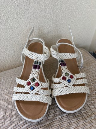 Sandalias blancas mujer talla 39