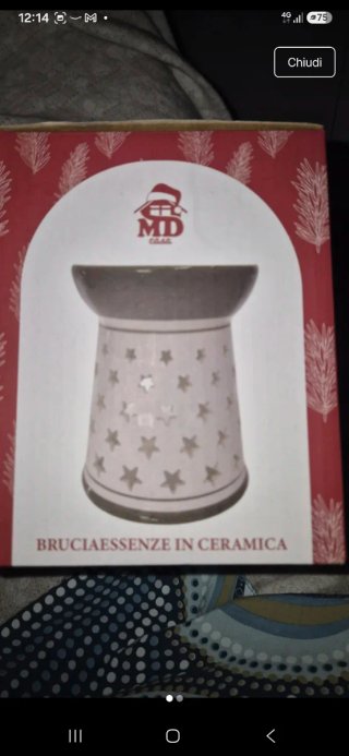 Bruciaessenze in ceramica stelline
