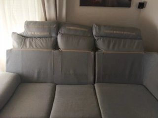 Sofá Rinconera Gris 6 Plazas