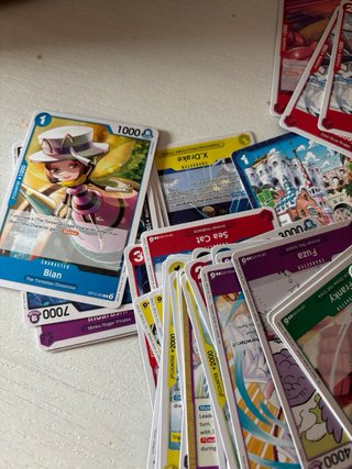 Lote 100 cartas One Piece