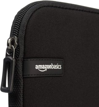 Amazon Basics Funda para portátiles de hasta 14-Pulgadas, Color Negro