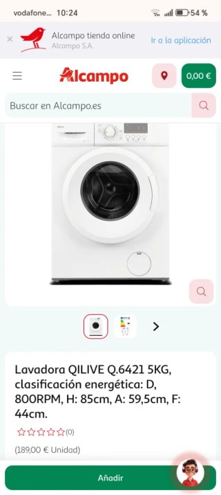 Lavadora QILIVE Q.6421 5KG casi nueva