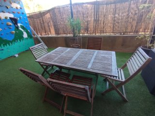 Conjunto de mesa y sillas de jardín
