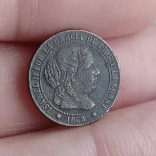 1/2 cto 1868 Barcelona - Isabel II