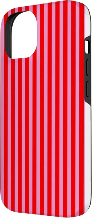 Funda Carcasa para iPhone 14 Bonito patrón de rayas roja