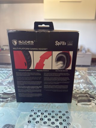 Cuffie Gaming SADES Spirits - Rosse