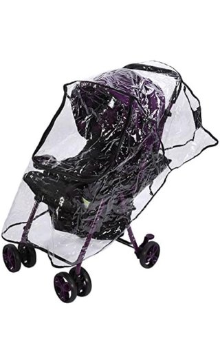 Funda lluvia carrito bebé transparente