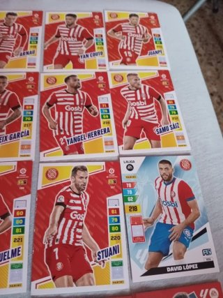 Lote de Cartas de Fútbol Adrenalyn Girona