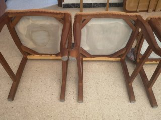 4 Sillas de Madera para Tapizar
