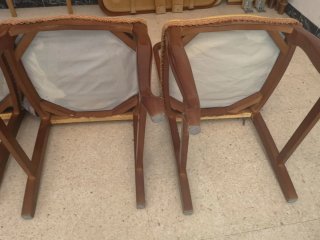 4 Sillas de Madera para Tapizar