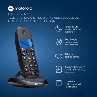 Teléfono Inalámbrico Motorola C1CB+ Negro