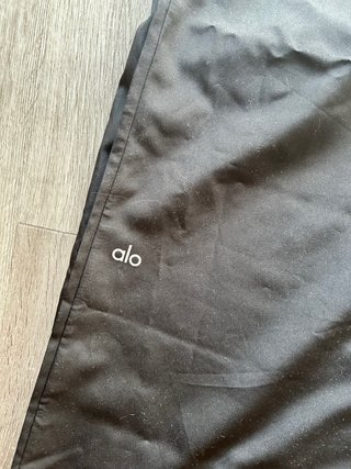 Estilo Alo Yoga Pantalones Rectos Negros