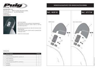 Deflector de aire para cupula de moto 0907