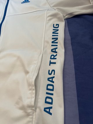 Chaqueta Adidas Training Blanca y Azul
