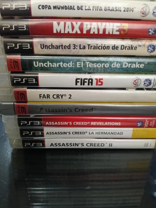 Lote Juegos PS3: FIFA 15, Max Payne 3, Uncharted