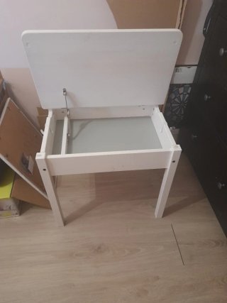 Escritorio infantil blanco madera