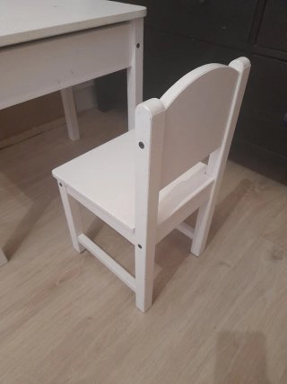 Escritorio infantil blanco madera