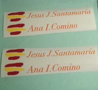 PEGATINAS DE VINILO ADHESIVO Y TEXTIL
