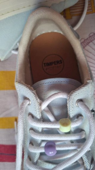 Zapatillas Timpers Azul con Cuentas
