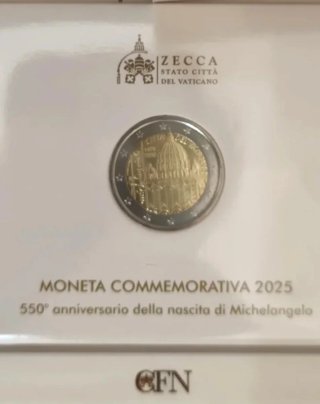 3 Monedas 2€ Vaticano 2025 Conmemorativas
