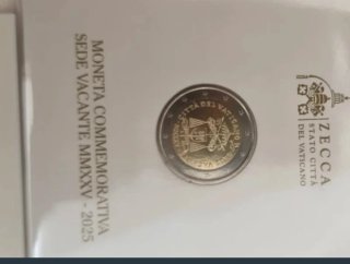 3 Monedas 2€ Vaticano 2025 Conmemorativas