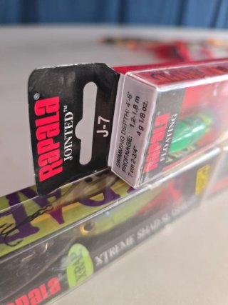 Lote de 5 señuelos Rapala X-Rap