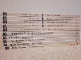 LOTE (I) DE 10 LIBROS EL BARCO DE VAPOR (blancos)