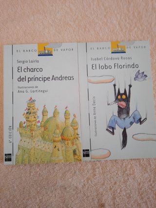 LOTE (I) DE 10 LIBROS EL BARCO DE VAPOR (blancos)