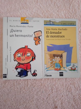 LOTE (I) DE 10 LIBROS EL BARCO DE VAPOR (blancos)