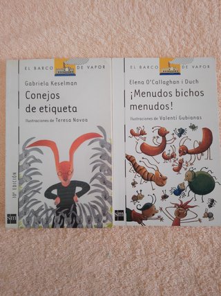 LOTE (I) DE 10 LIBROS EL BARCO DE VAPOR (blancos)