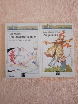LOTE (I) DE 10 LIBROS EL BARCO DE VAPOR (blancos)
