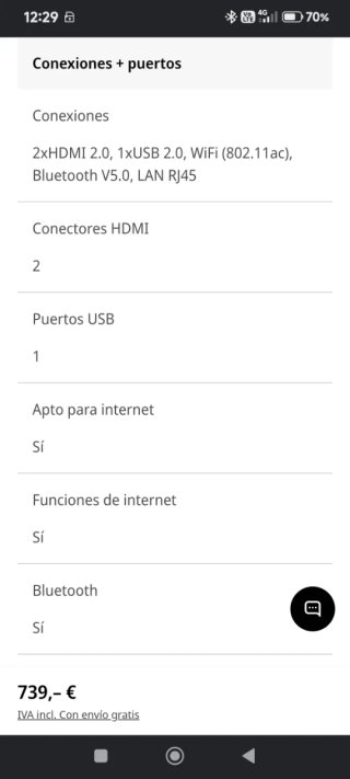 TV LG 65 Pulgadas