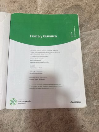 Libro de física y química 1º bachillerato