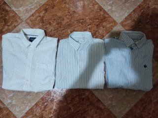 Lote 3 Camisas Manga Corta Hombre Talla M.