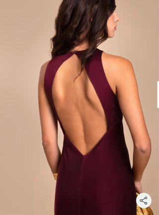 Vestido de fiesta burdeos de The Are – NUEVO