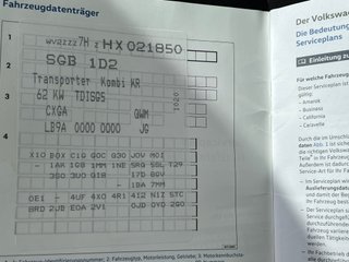Volkswagen Transporter Kombi Corto TM 2.0 TDI 62kW (84CV) BMT