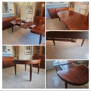Conjunto Comedor Artes Moble Nogal Español