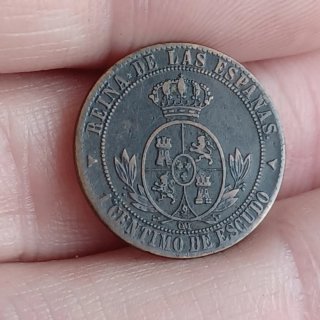 1 cto 1867 Segovia - Isabel II - Cobre