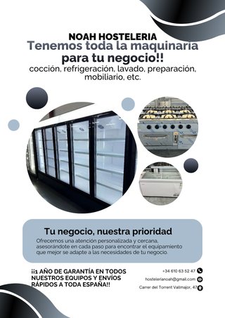 Todo en maquinaria industrial para hostelería.