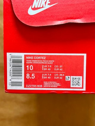 Zapatillas Nike Cortez Rojas Oscuro