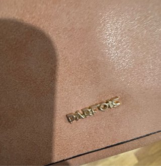 Bolso de hombro Parfois rosa y dorado